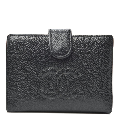 Chanel Caviar Timeless CC French Wallet Black 1 of 7
