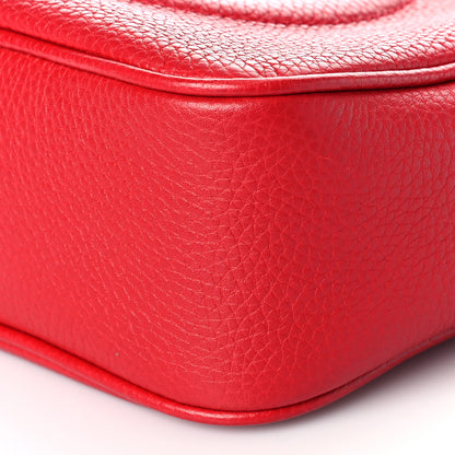 Gucci Pebbled Calfskin Small Soho Disco Bag Tabasco Red 9 of 12