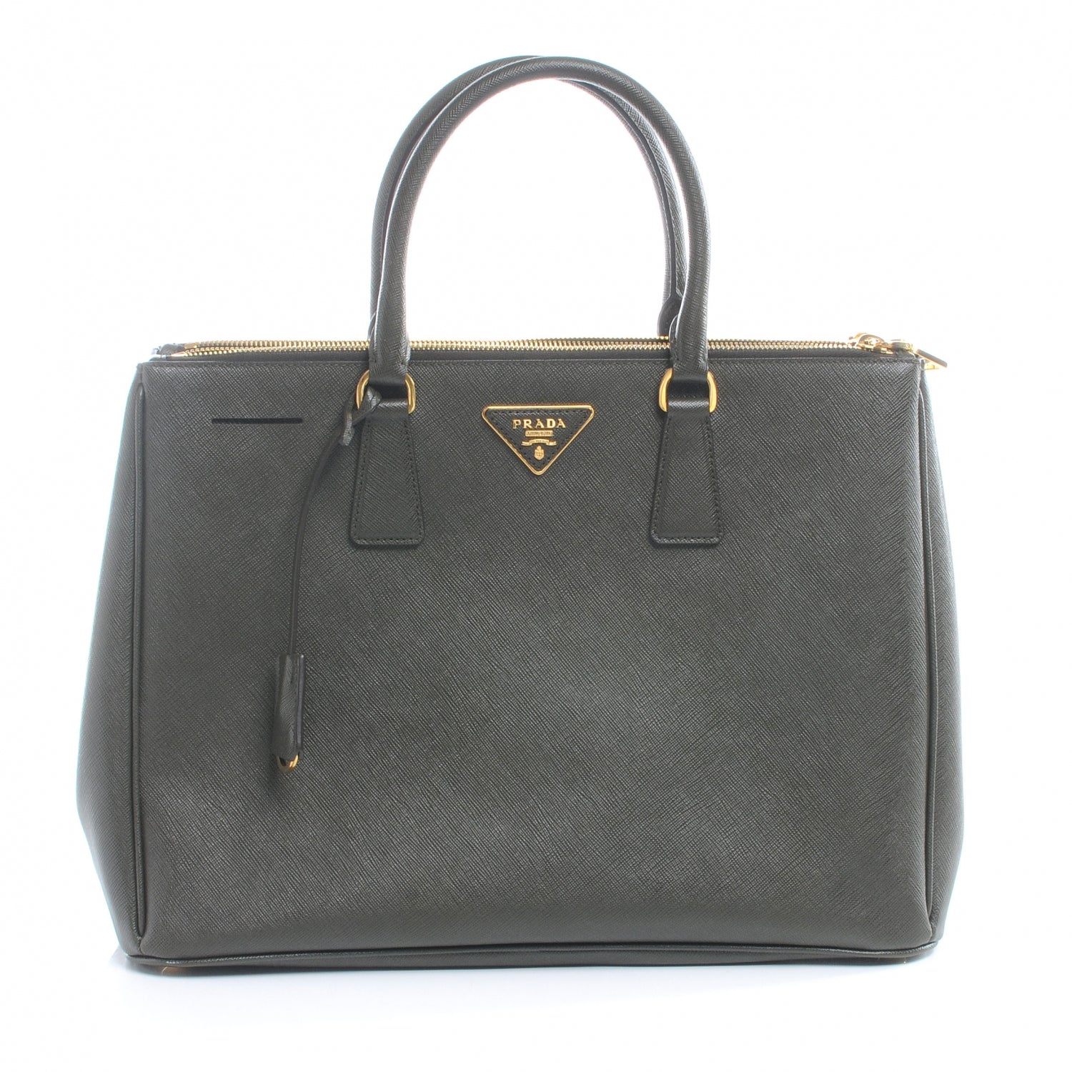 Prada Saffiano Lux Tote Militare 1 of 9