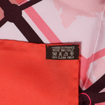 Hermes Silk Mecanique Du Temps Scarf 90 7 of 7