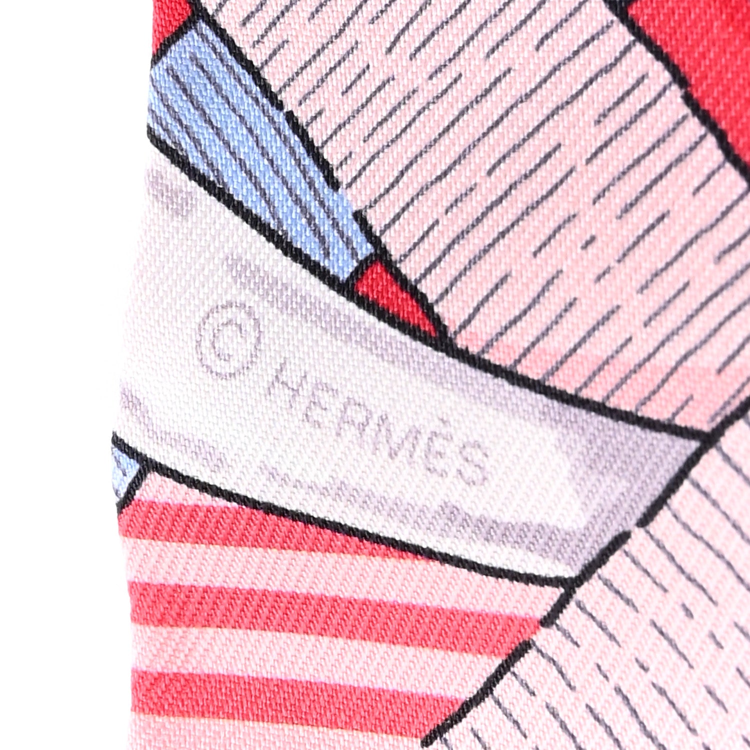 Hermes Silk Mors a Jouets Chemise Twilly Ciel Rose Blue Jean 3 of 9