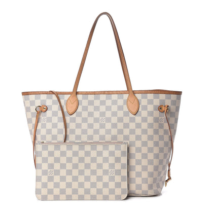 Louis Vuitton Damier Azur Neo Neverfull MM Rose Ballerine 1 of 31