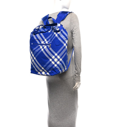 Burberry Nylon Nova Check Roll Backpack Knight 3 of 11