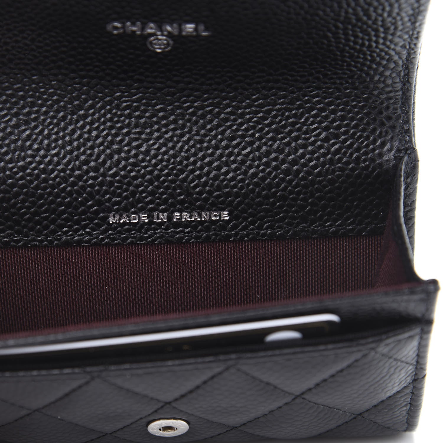 Chanel Caviar Quilted Flap Card Holder Black 9 of 11