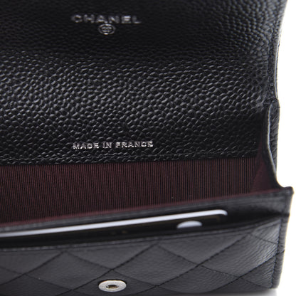 Chanel Caviar Quilted Flap Card Holder Black 9 of 11