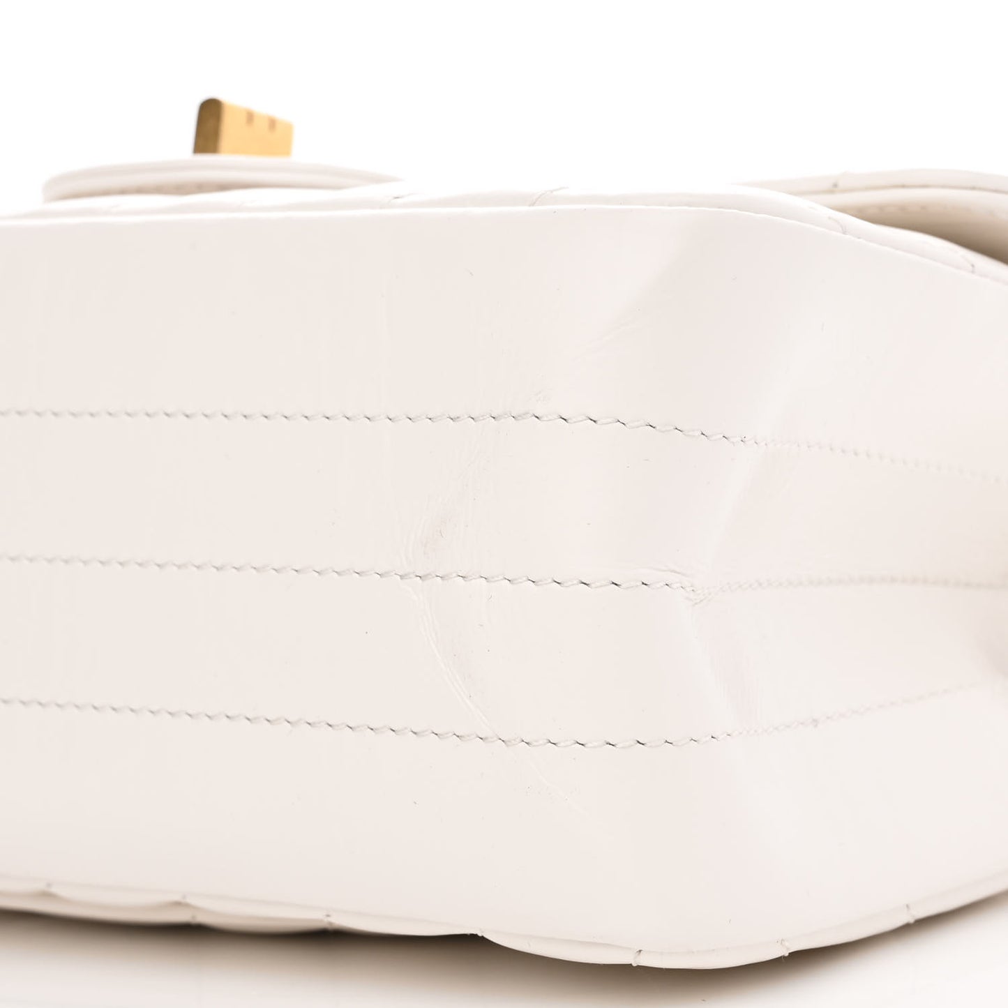 Aged Calfskin Chevron Quilted 2.55 Reissue Mini Flap White