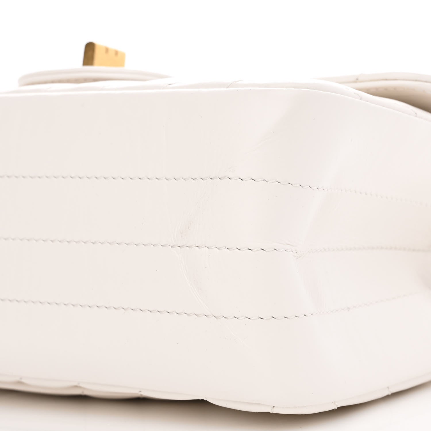Chanel Aged Calfskin Chevron Quilted 2.55 Reissue Mini Flap White 10 of 12
