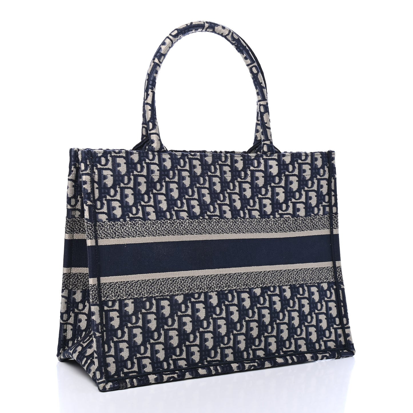Oblique Medium Book Tote Blue Multicolor