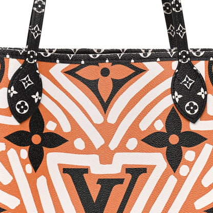 Louis Vuitton Monogram Giant Crafty Neverfull MM Creme Caramel 9 of 11