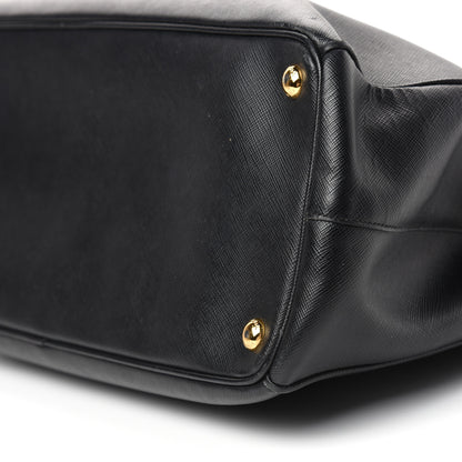 Prada Saffiano Medium Galleria Double Zip Tote Black 9 of 10