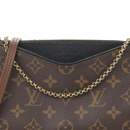 Louis Vuitton Monogram Pallas Clutch Black 8 of 11