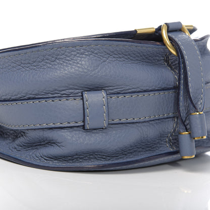 Chloe Calfskin Mini Marcie Round Crossbody Bag Street Blue 7 of 12