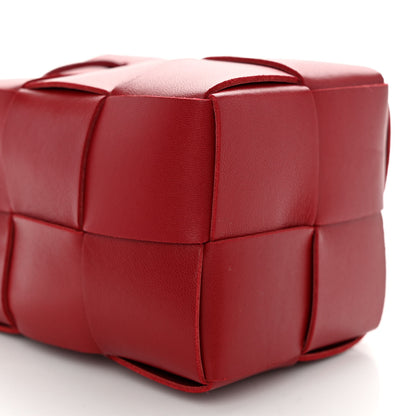 Bottega Veneta Nappa Maxi Intrecciato Mini Cassette Bucket Bag Dark Red 8 of 9