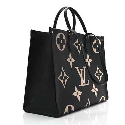 Louis Vuitton Empreinte Monogram Giant Onthego GM Black Beige 4 of 19