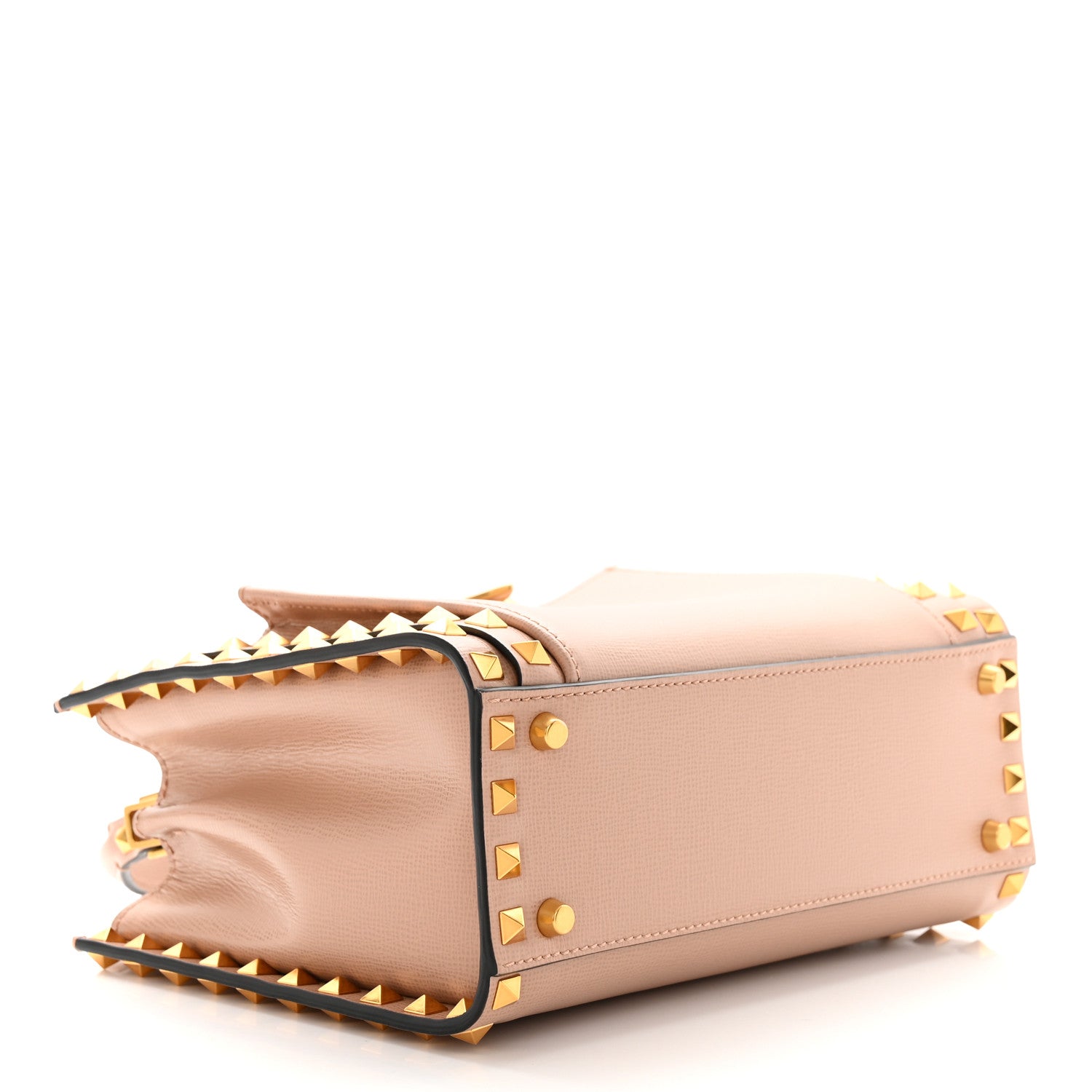 Valentino Garavani Vitello Small Rockstud Alcove Top-Handle Bag Rose Cannelle 4 of 11