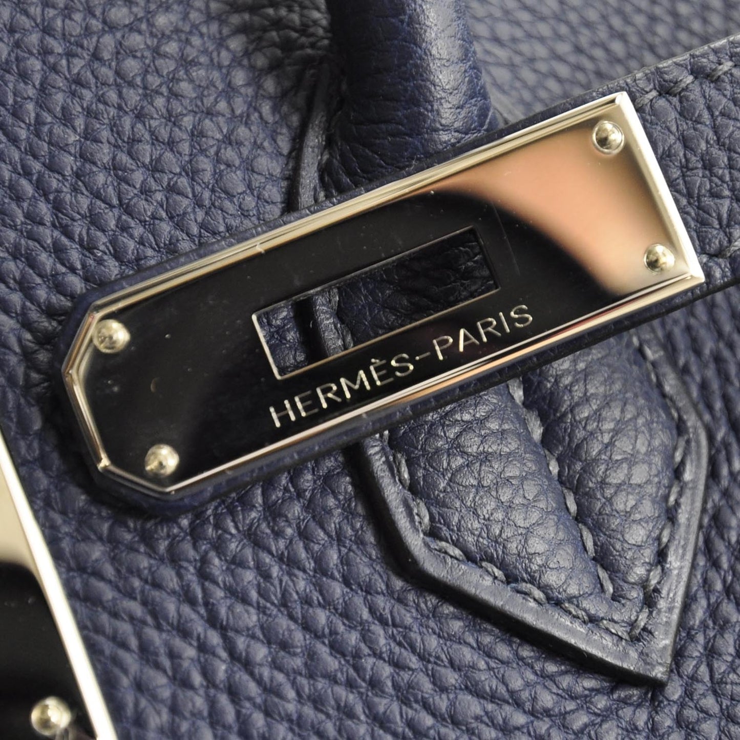 Taurillon Togo BIRKIN 35 Navy