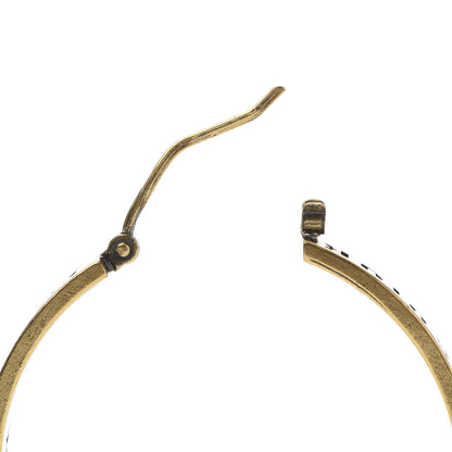 Christian Dior Metal J'adior Medium Hoop Earrings Antique Gold 6 of 8