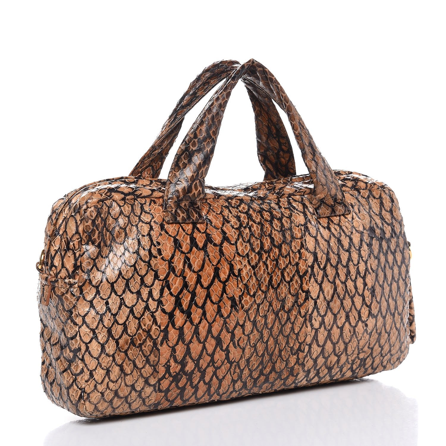 Miu Miu Python Painted Top Handle Bag 3 of 8