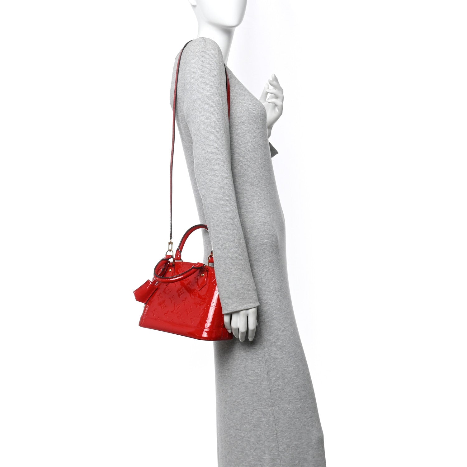 Louis Vuitton Vernis Alma BB Cherry 2 of 9