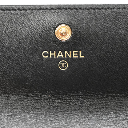 Chanel Lambskin Quilted Chanel 19 Flap Wallet Black 7 of 10