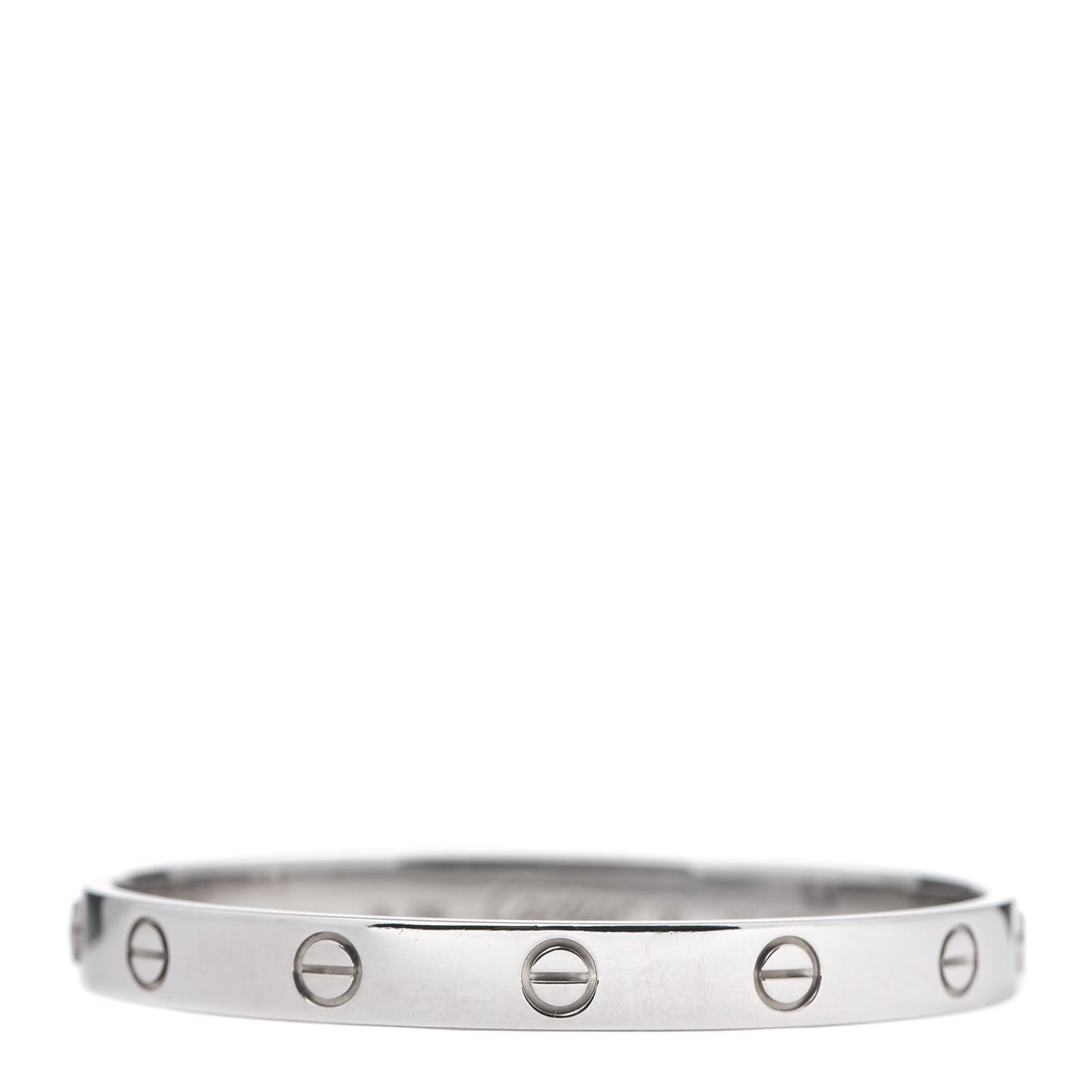 18K White Gold LOVE Bracelet 16