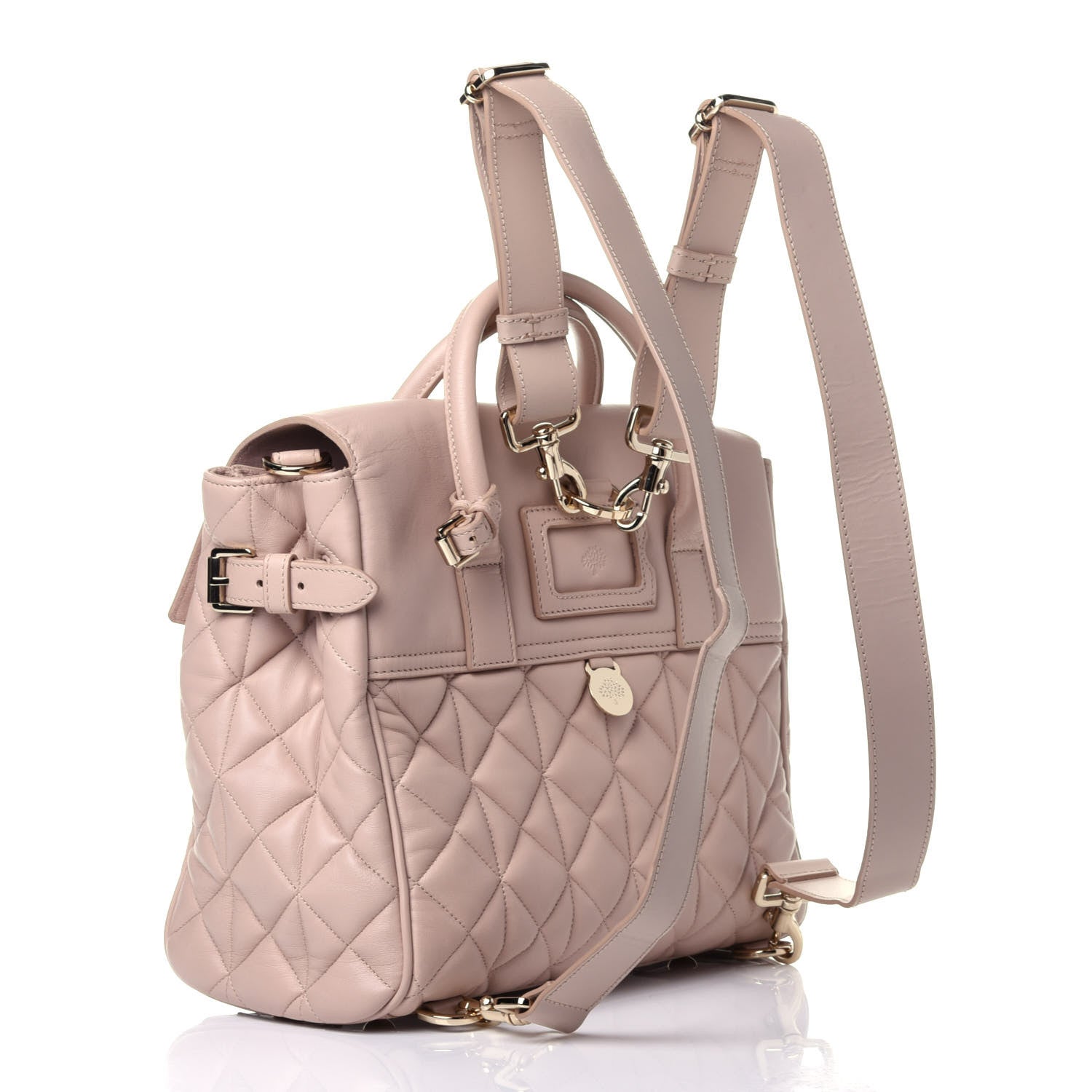 Mulberry Nappa Quilted Cara Delevingne Convertible Bag Oatmeal 2 of 11