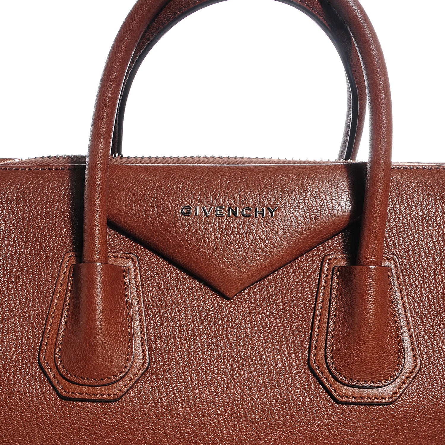 Givenchy Sugar Grained Goatskin Medium Antigona Brown 8 of 10