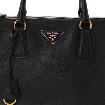 Prada Saffiano Medium Galleria Double Zip Tote Black 8 of 10