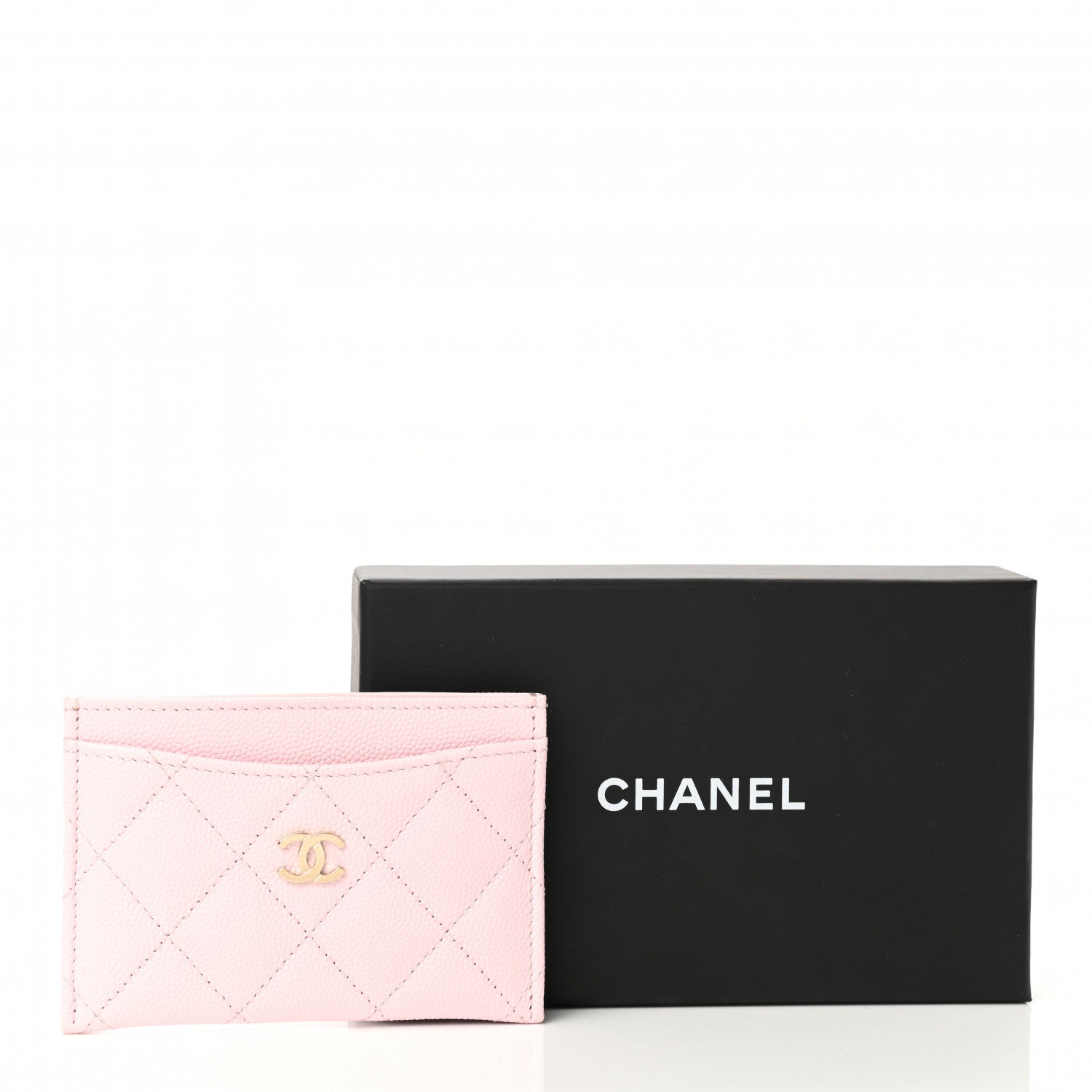 Chanel Caviar Quilted Card Holder Light Pink 10 of 10