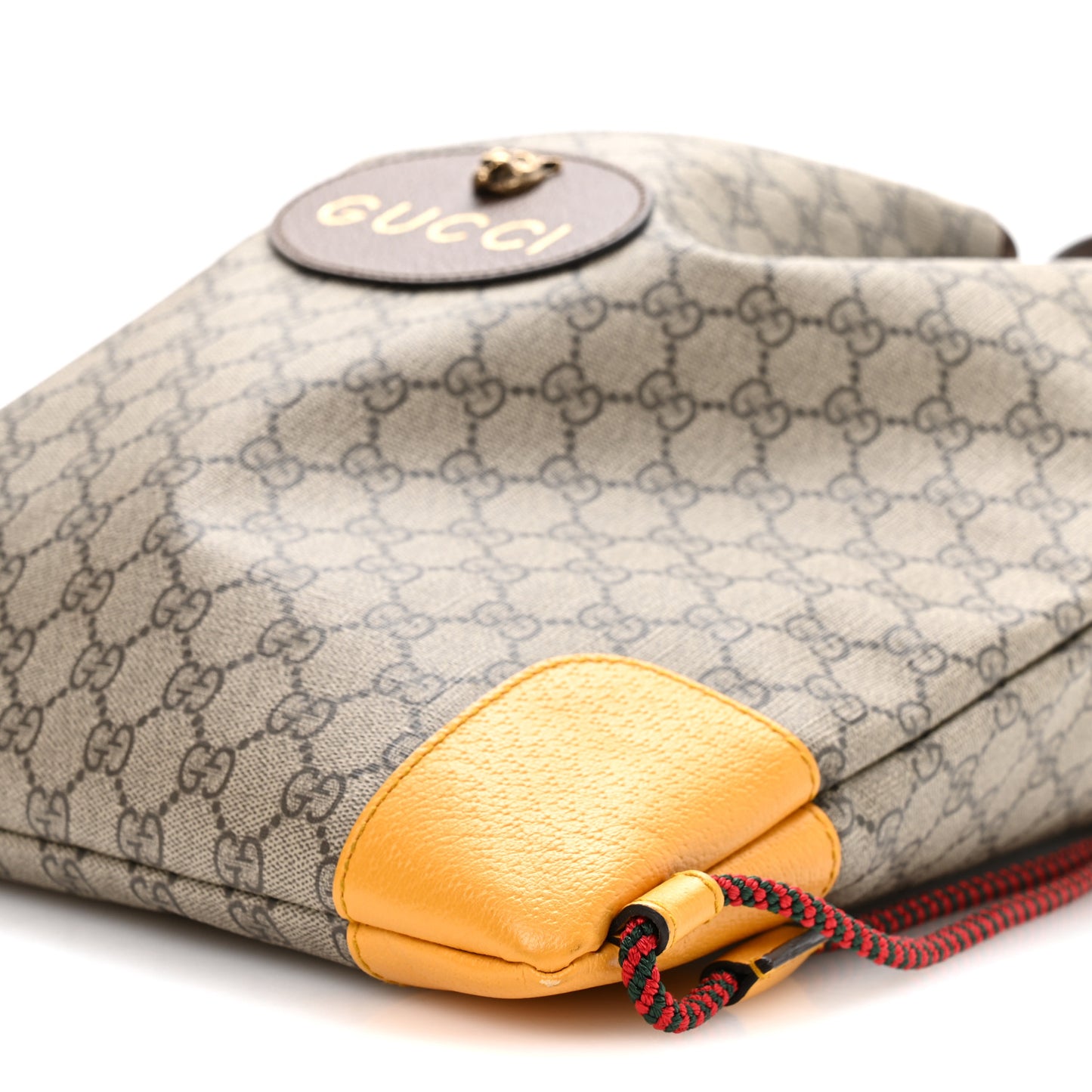 GG Supreme Monogram Neo Vintage Drawstring Backpack Beige New Acero Crop