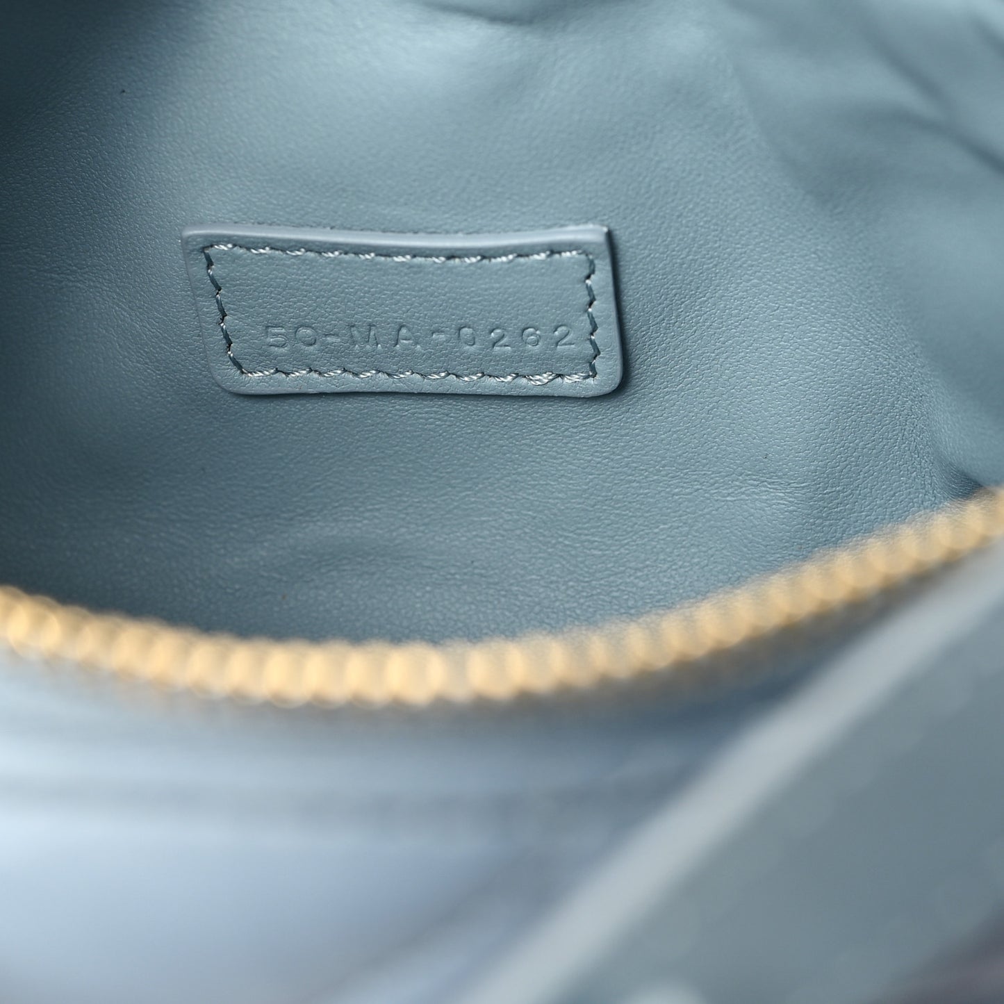 Calfskin Macrocannage Small Diortravel Nomad Pouch Bracing Blue