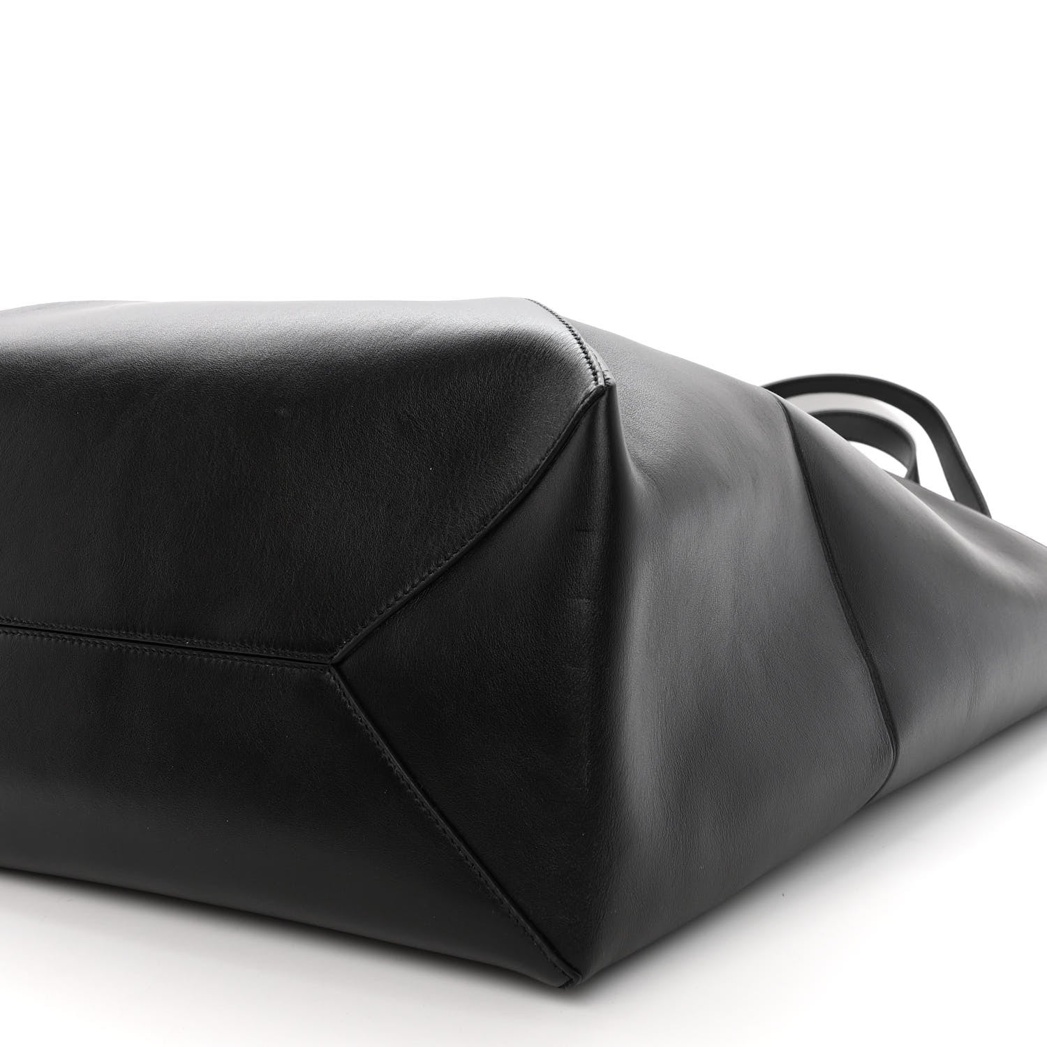Loewe Shiny Calfskin Large Puzzle Fold Tote Black 8 of 8
