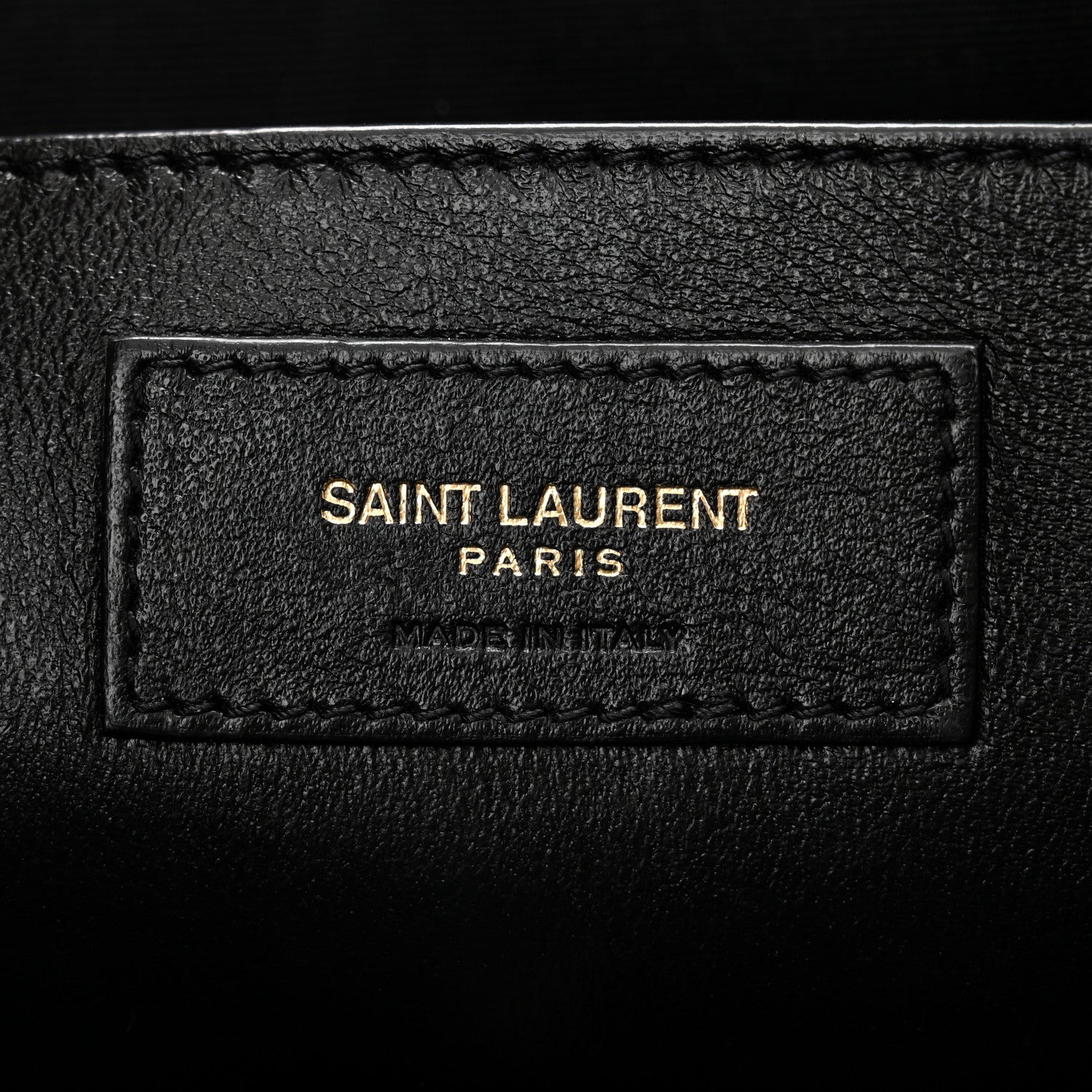 Saint Laurent Calfskin Raffia Mini Shopper Tote Naturale Black 6 of 13