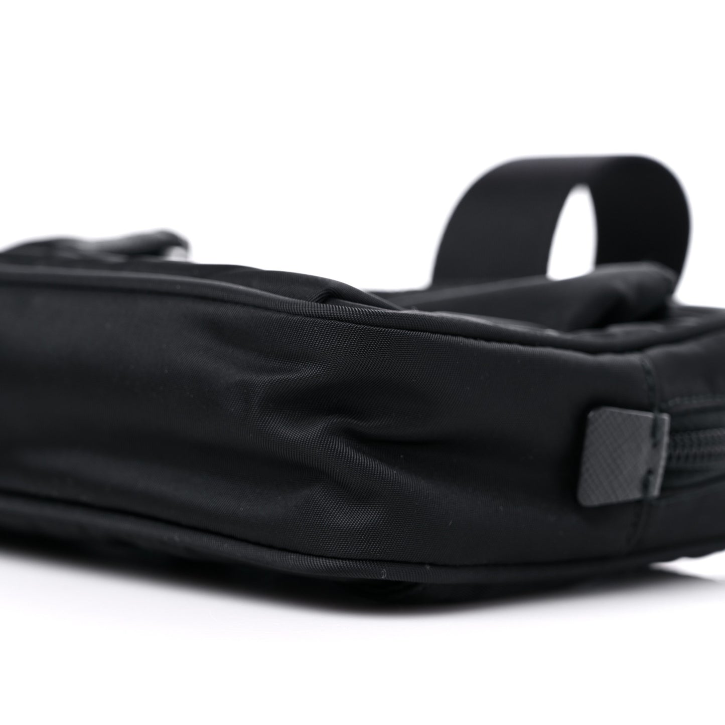Re-Nylon Saffiano Belt Bag Black