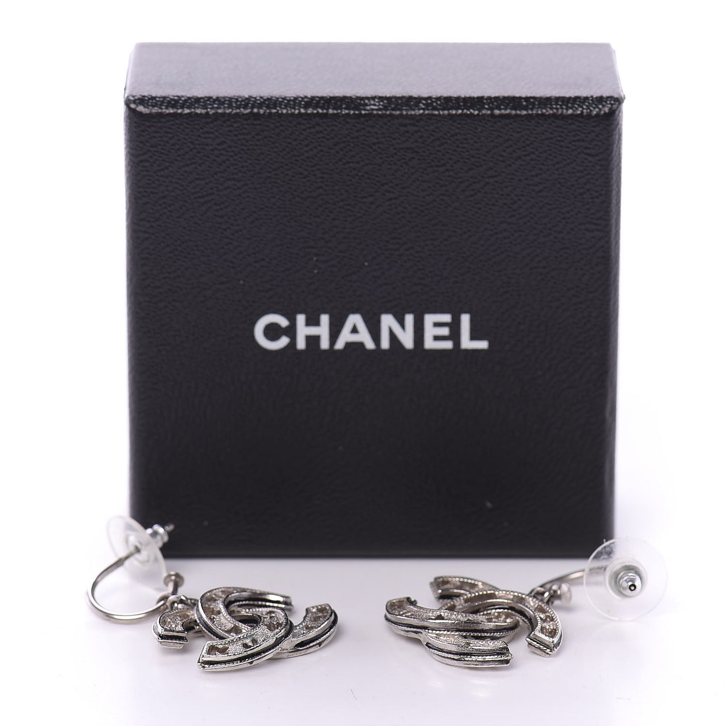 CC Chain Earrings Silver