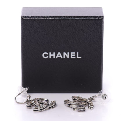 Chanel CC Chain Earrings Silver 4 of 4