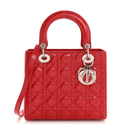 Christian Dior Patent Cannage Medium Lady Dior Fuchsia 1 of 17