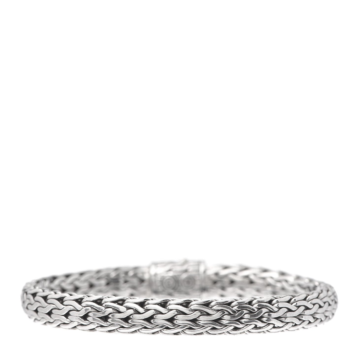 Sterling Silver Diamond 7mm Classic Chain Bracelet
