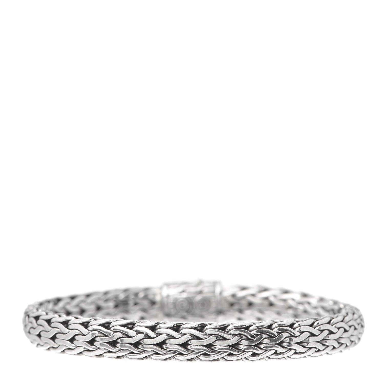 John Hardy Sterling Silver Diamond 7mm Classic Chain Bracelet 3 of 5