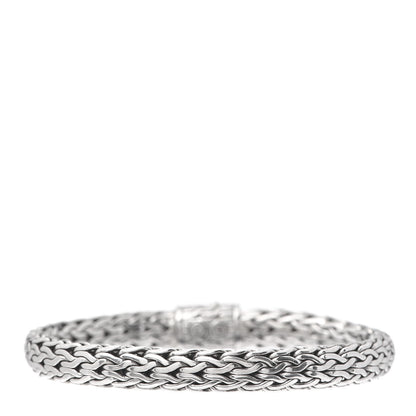 John Hardy Sterling Silver Diamond 7mm Classic Chain Bracelet 3 of 5