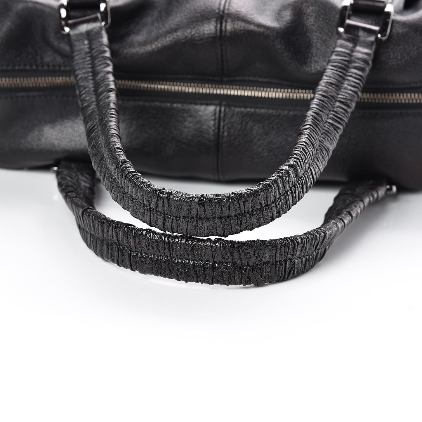 Grainy Calfskin Tote Black