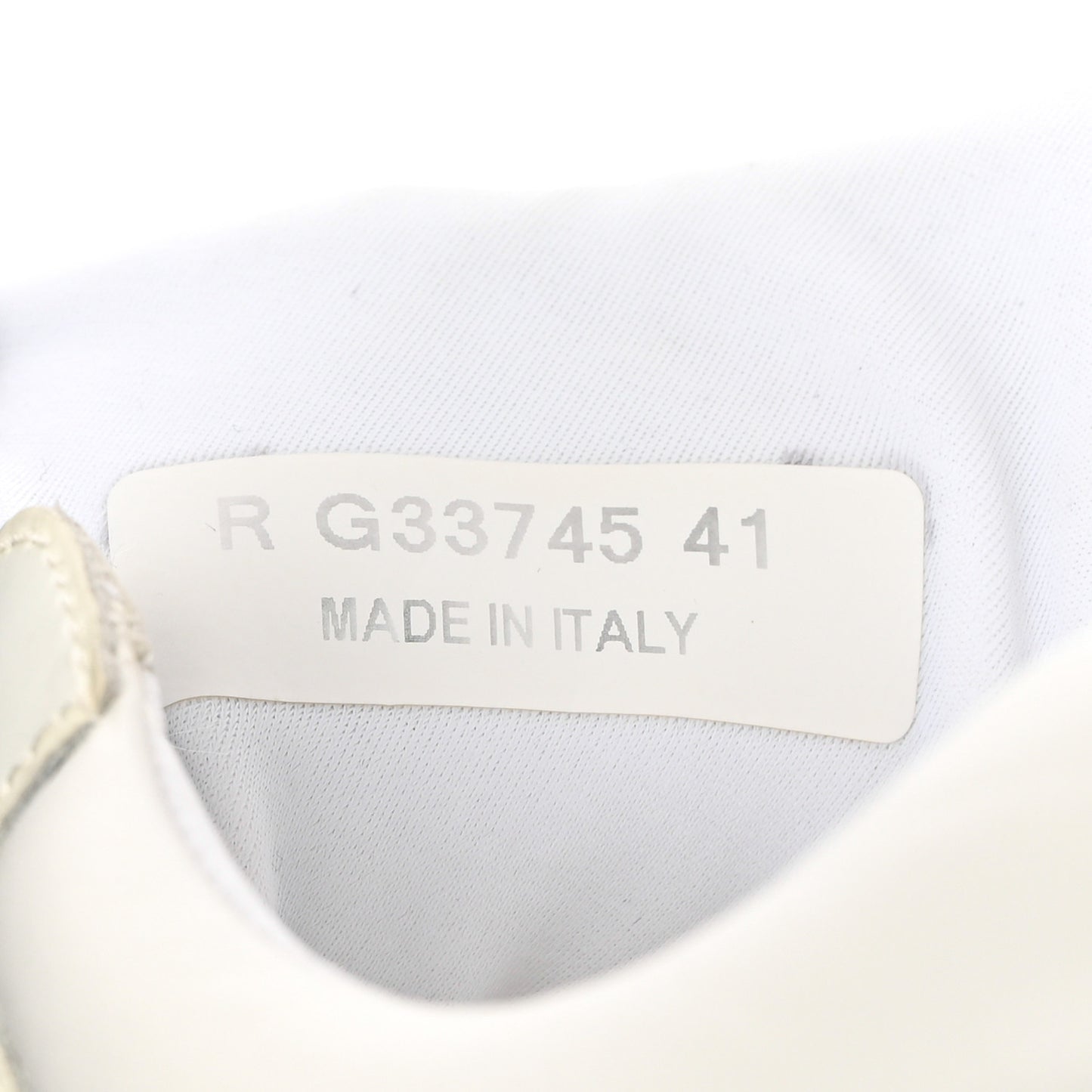 Suede Calfskin Fabric CC Sneakers 41 White