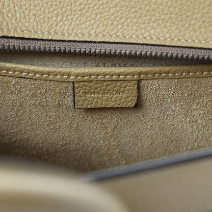 Celine Drummed Calfskin Nano Luggage Dune 8 of 12