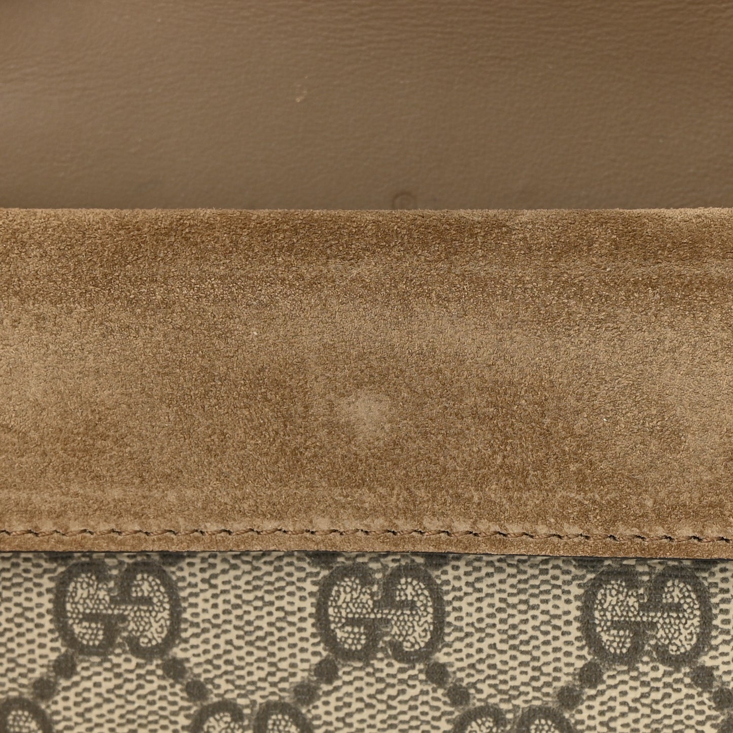 GG Supreme Monogram Super Mini Dionysus Shoulder Bag Taupe