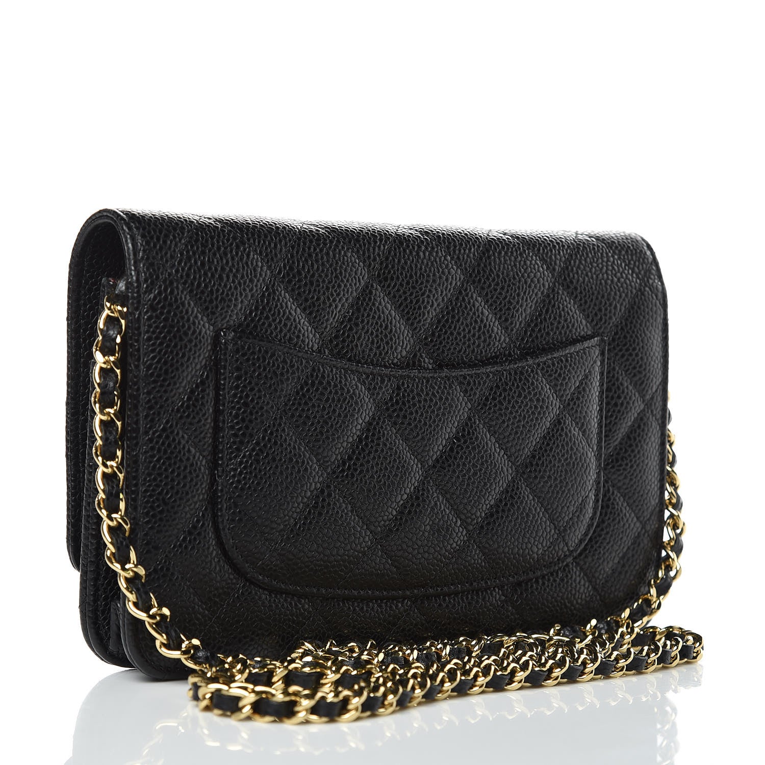 Chanel Caviar Quilted Wallet On Chain WOC Black 3 of 9