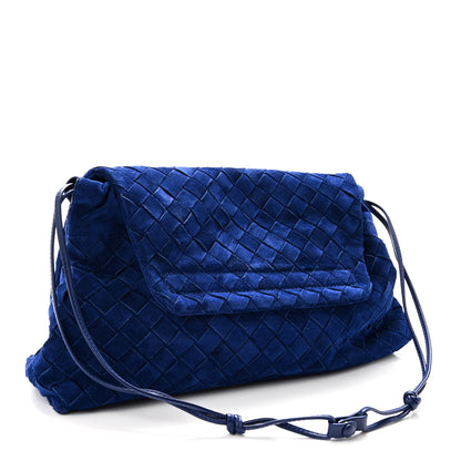 Bottega Veneta Suede Intrecciato Giorno Royal Blue 3 of 9