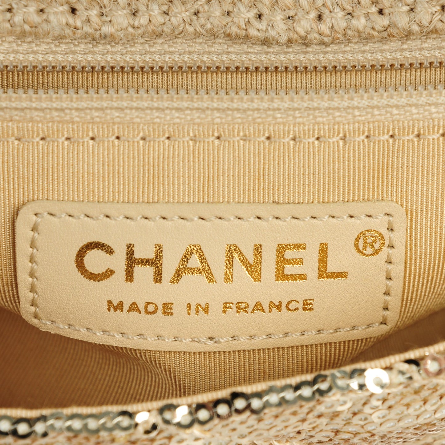 Sequin Small Reissue Messenger Flap Gold