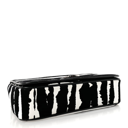 Burberry Calfskin Zebra Print Lola Bag Black White 4 of 11