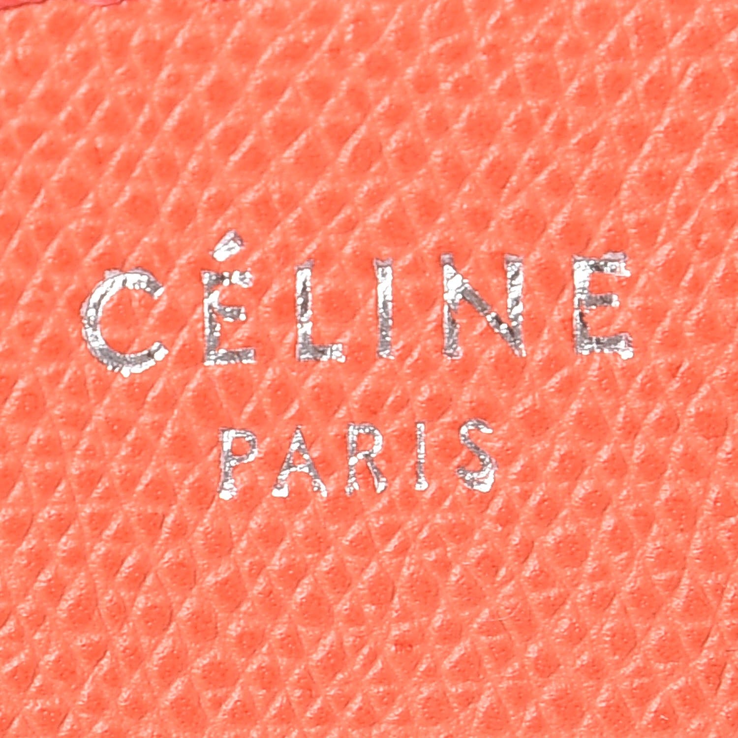 Celine Grained Calfskin Medium Phantom Luggage Coral 7 of 8