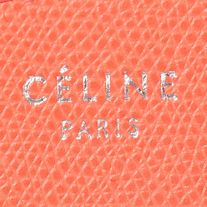 Celine Grained Calfskin Medium Phantom Luggage Coral 7 of 8